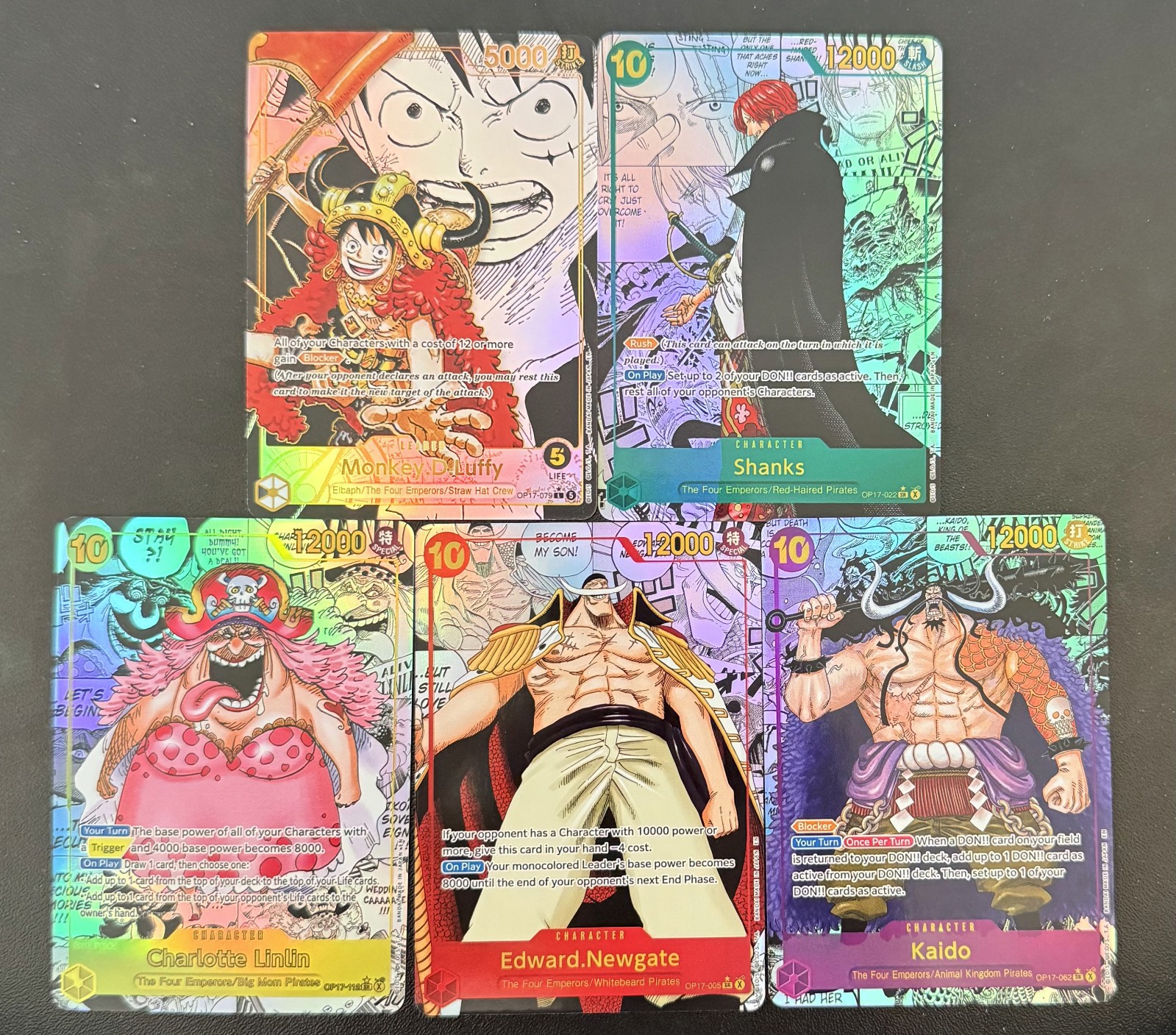 Manga Graphic Fan Art OP17 Proxy Set 5PZ Monkey.D.Luffy Vendita Solo Tempo Limitato