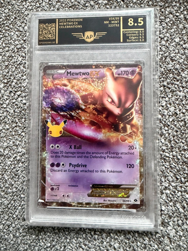 Mewtwo EX #54/99 ap graded 8,5