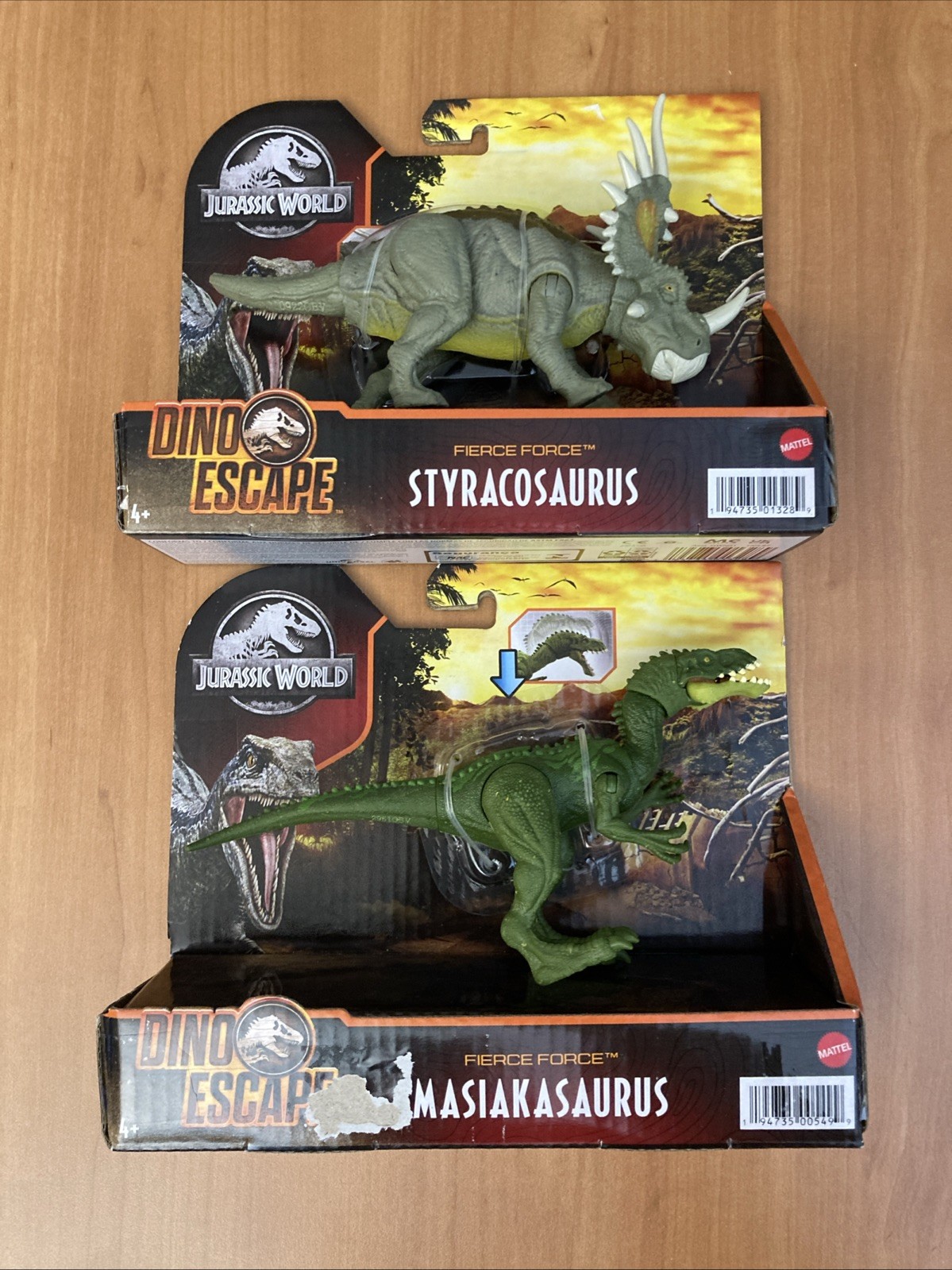 Jurassic World Fierce Force Styracosaurus MASIAKASAURUS Dino Escape Rex Toy New
