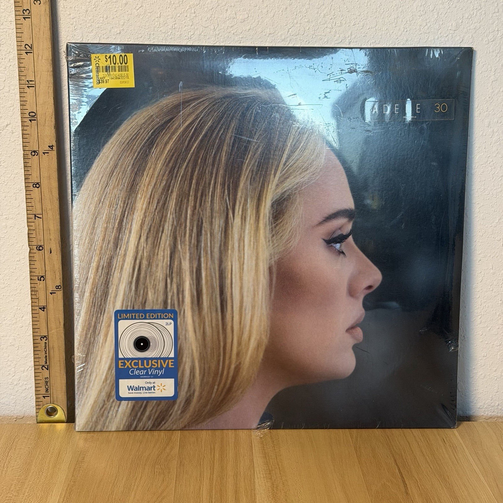 ADELE 30 WAL-MART EXCLUSIVE LIMITED EDITION CLEAR VINYL 2021 LP BRAND NEW