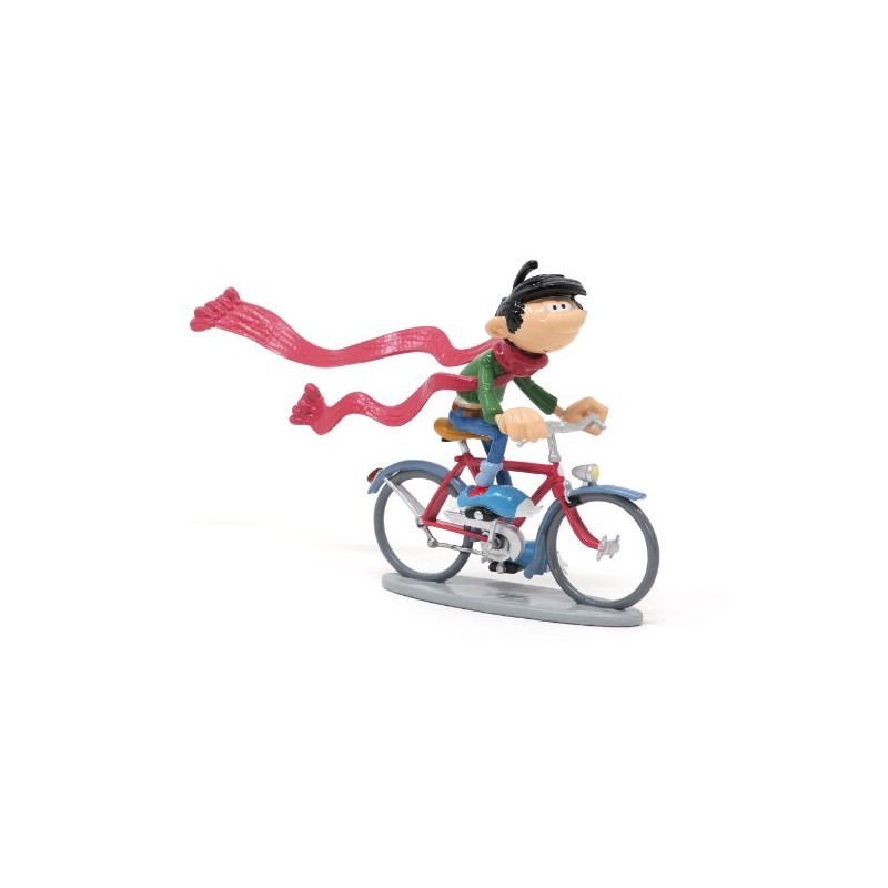 Figurine Gaston Lagaffe à vélo et l’écharpe géante Pixi 6661
