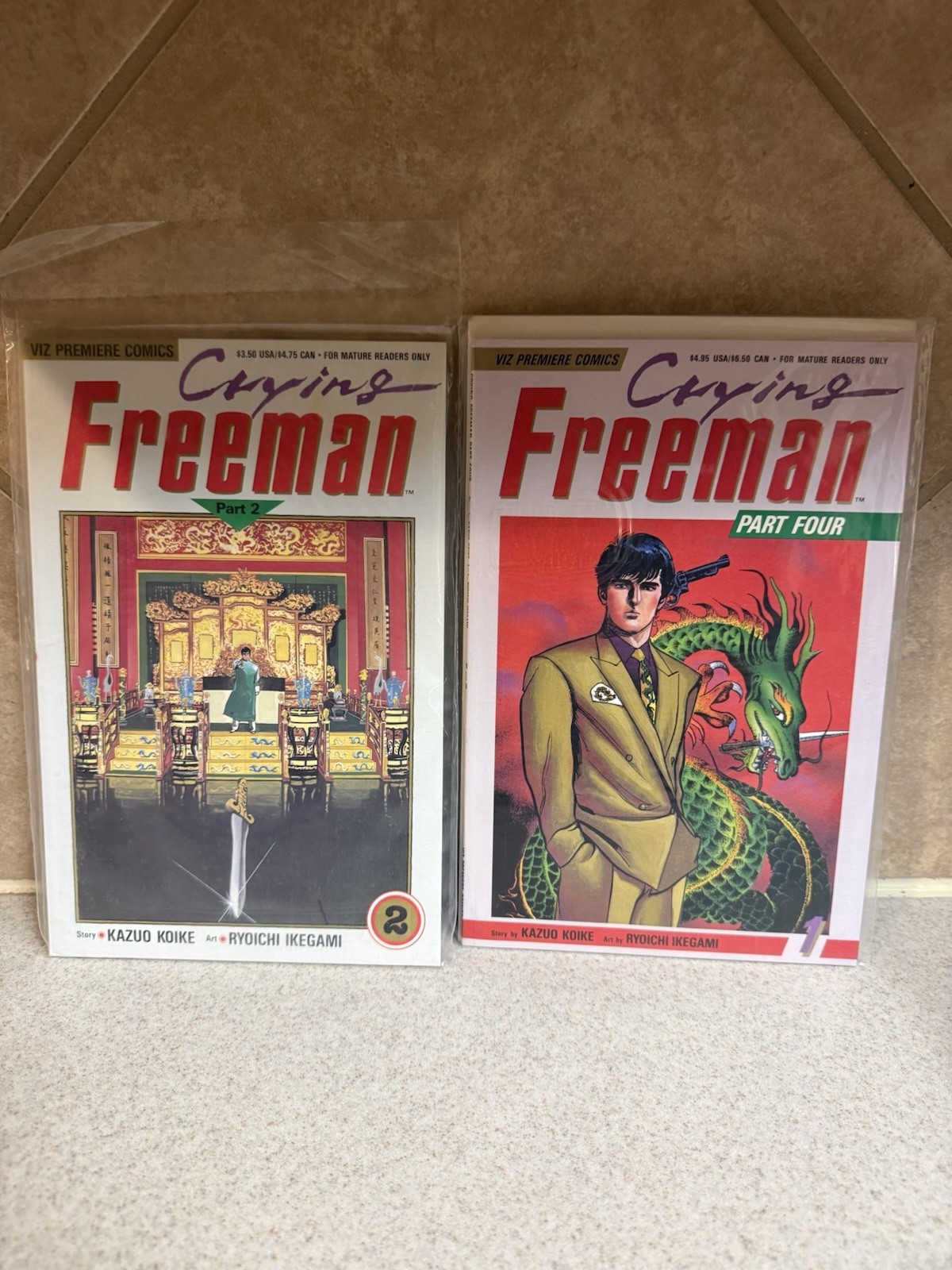 Crying Freeman lotto di 2 fumetti Viz