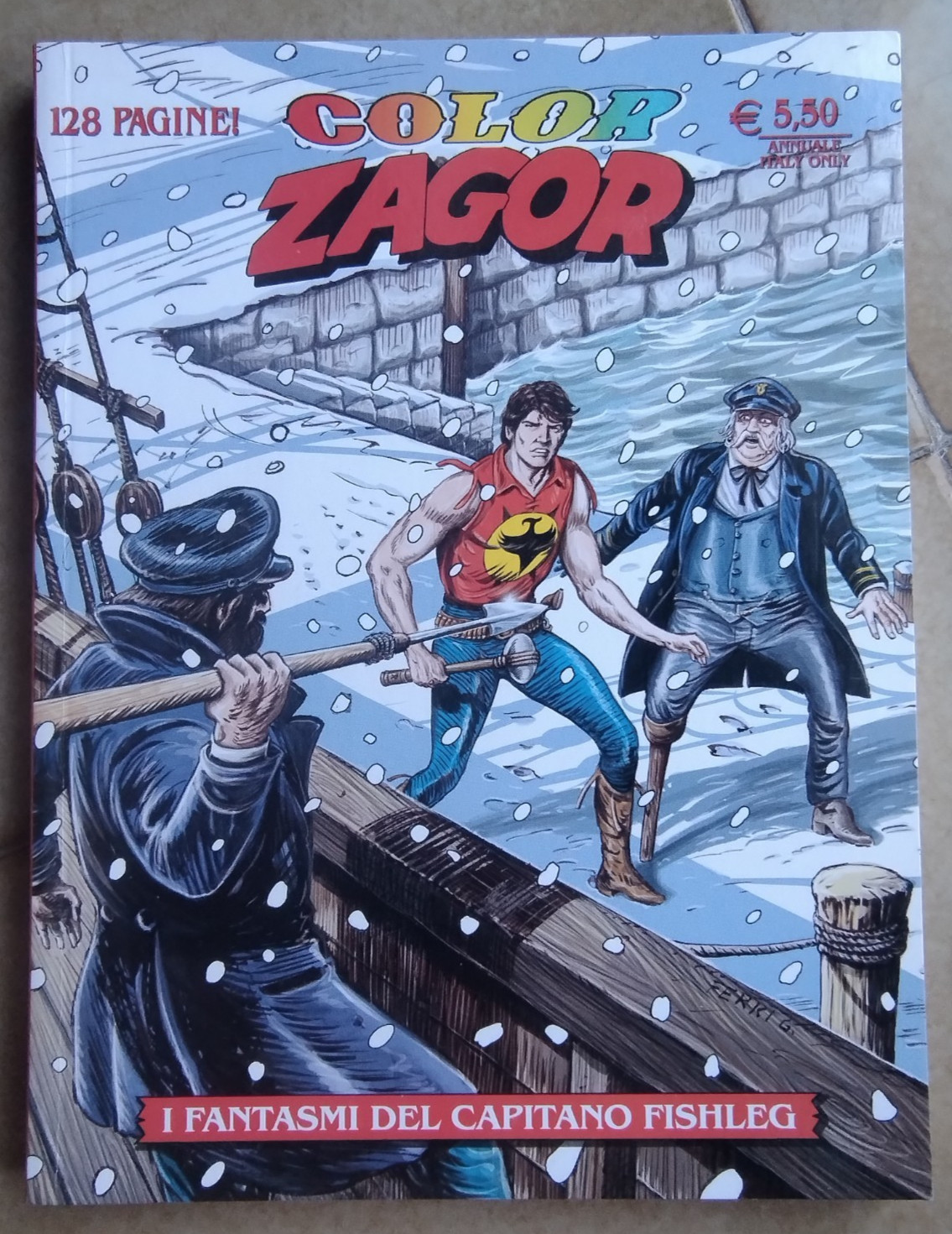 Color Zagor n. 1 - I fantasmi del capitano Fishleg -SBE -2013 -Storia a colori