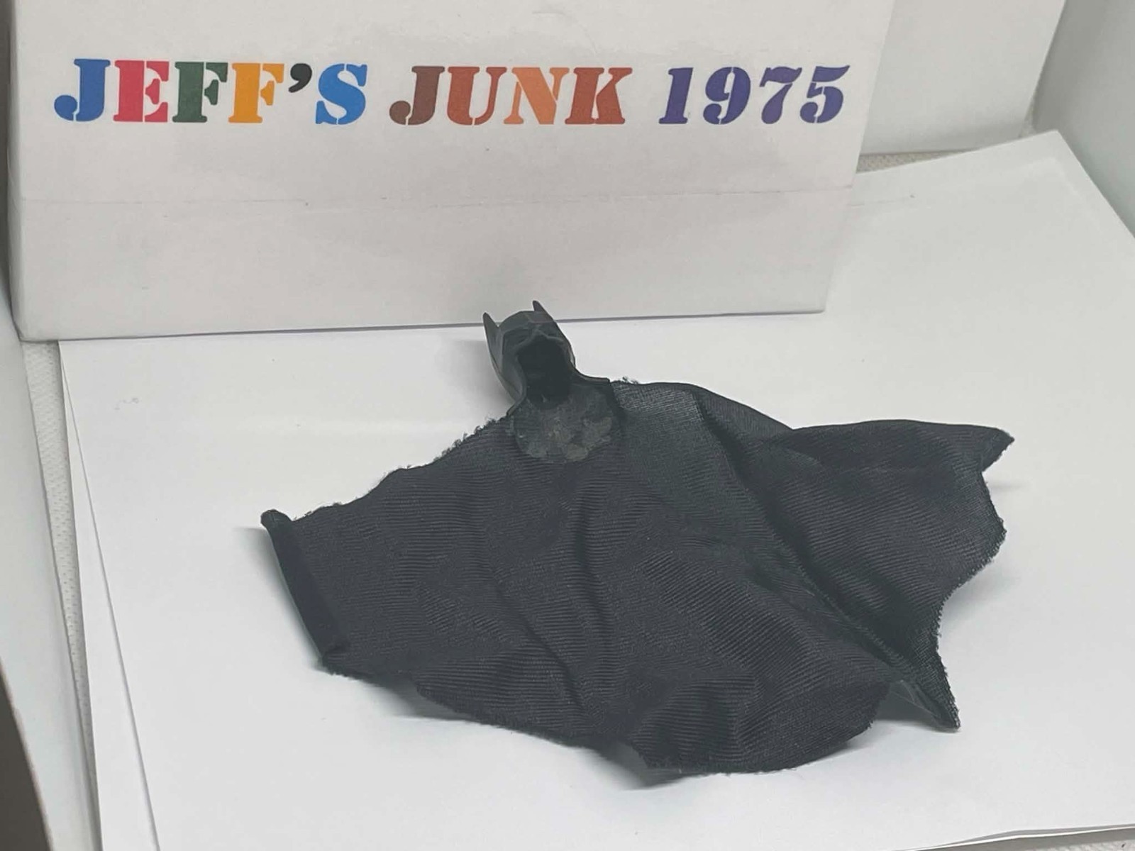 Batman Bruce Wayne cappuccio/tessuto Batman Cape anni 90 5" Kenner accessorio figure