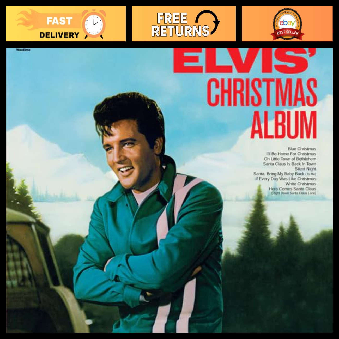 Christmas Album Vinyl Record - Classic Holiday Music, Festive Songs Collection