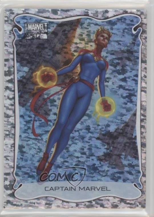 2022 Upper Deck Masterpieces Holofoil Speckle 39/99 Captain Marvel #13 3x1