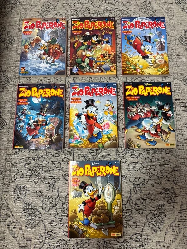 fumetti disney edizione Zio Paperone volumi dal 41 al 47