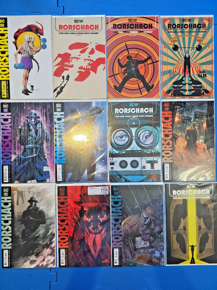 Rorschach #1-12 Complete Set (DC Black Label 2020) Tom King – Variant Covers NM