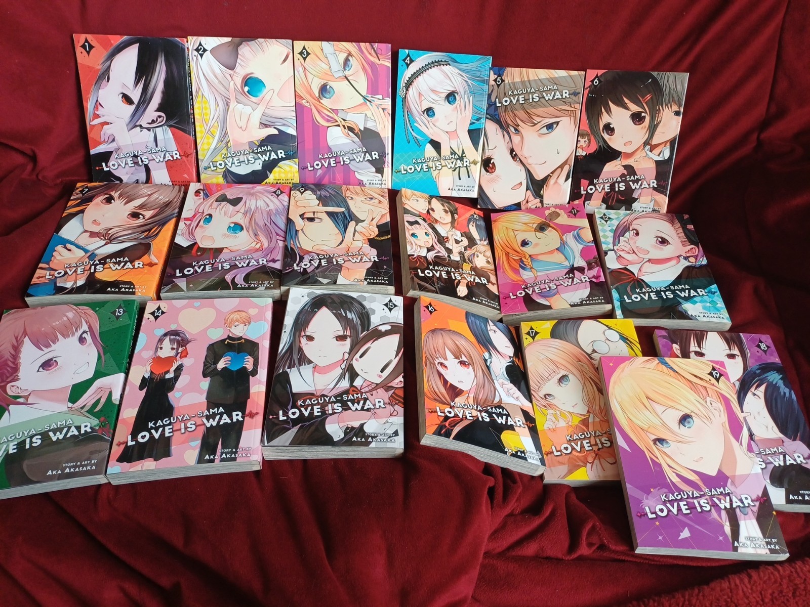 Manga Kaguya-Sama Love Is War Vol 1-19 English Volumes Aka Akasaka VIZ BUNDLE 