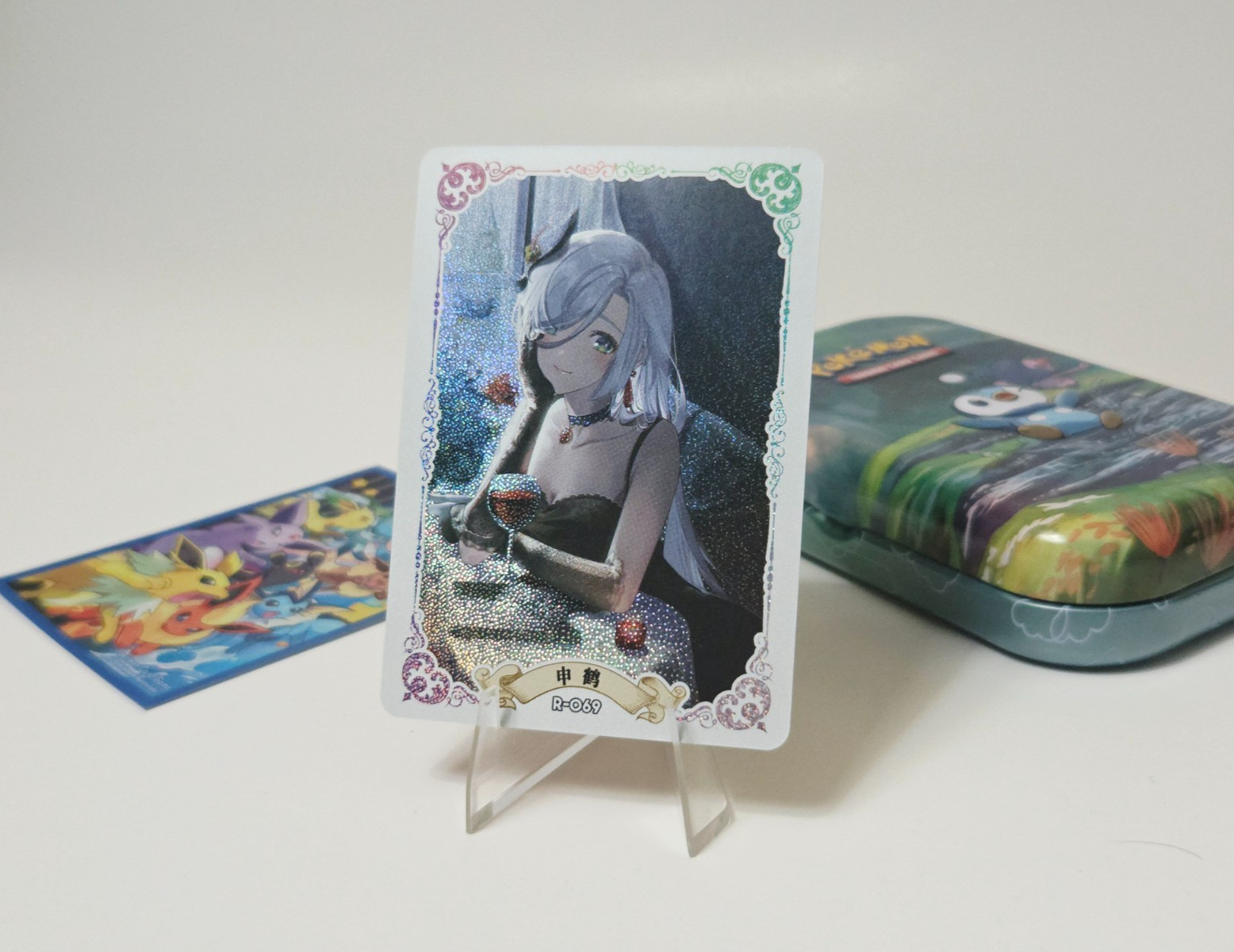 Carta collezionabile Genshin Shenhe personalizzata Full Art Dea Tcg Waifu
