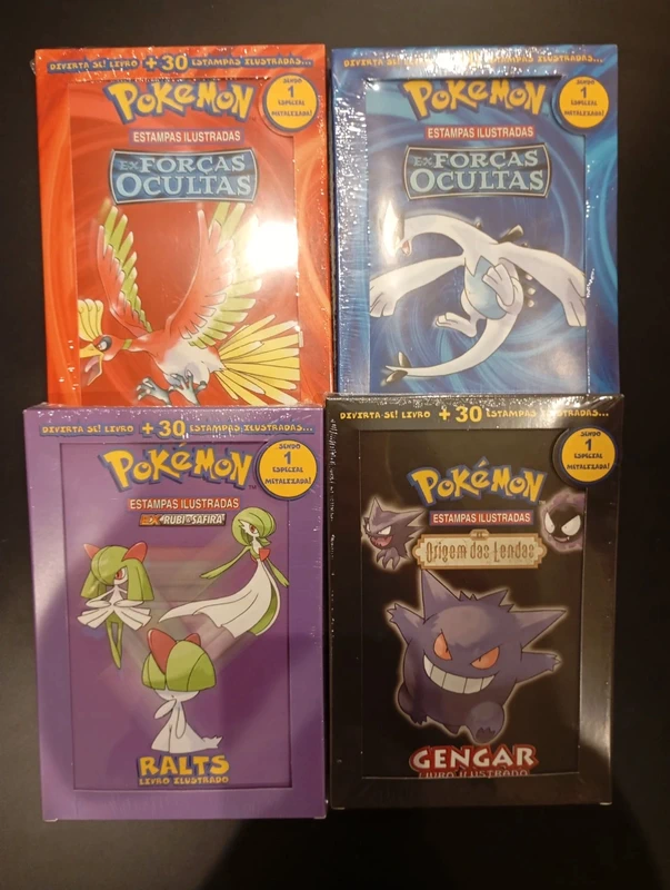 4 decks temáticos gengar/lugia/oh oh/ralts