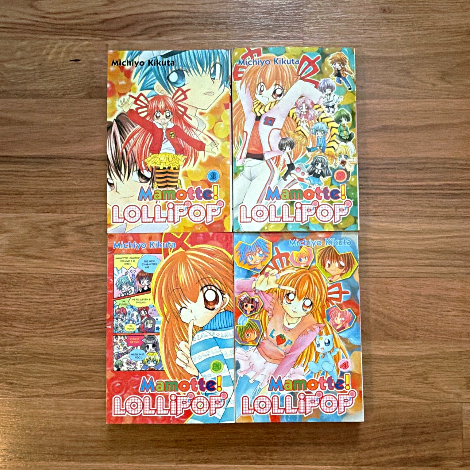 Mamotte! Lotto manga Lollipop vol 1-4 brossura inglese Kodansha Michiyo Kikuta