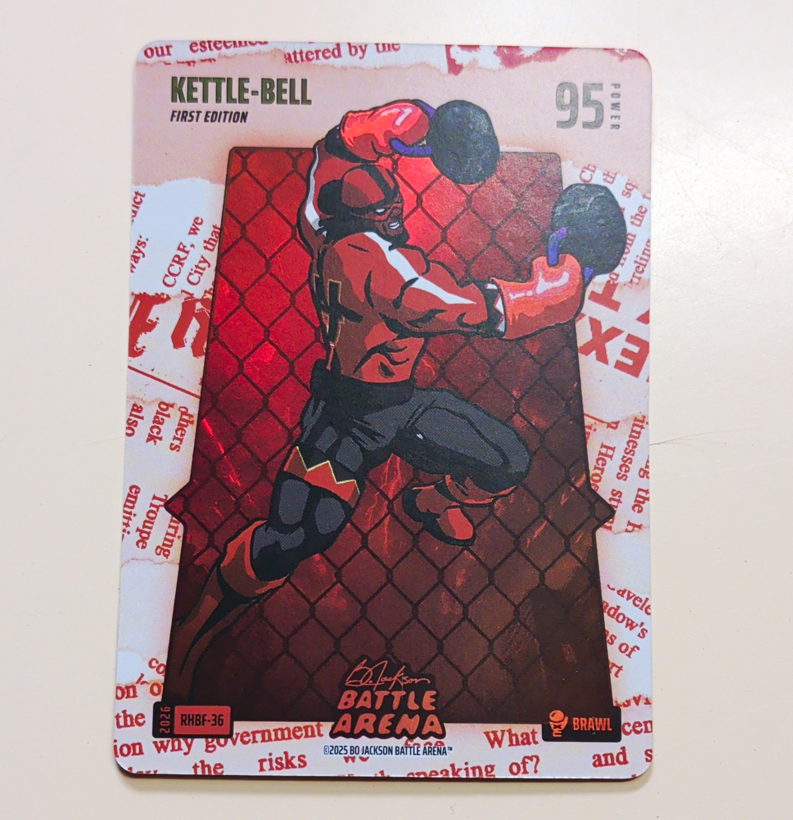 Carta Bo Jackson Battle Arena 2025 Bollitore-Campanella #95 1° Edizione