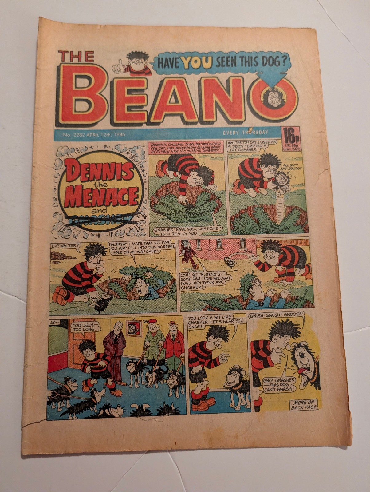 Beano Comic No 2282, April 12th 1986.