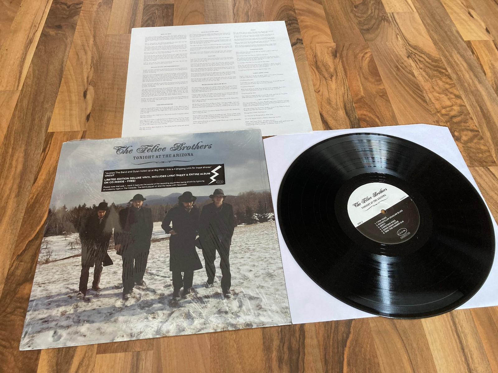 THE FELICE  BROTHERS - TONIGHT AT  THE ARIZONA LP ORIGINAL VINYL VG++