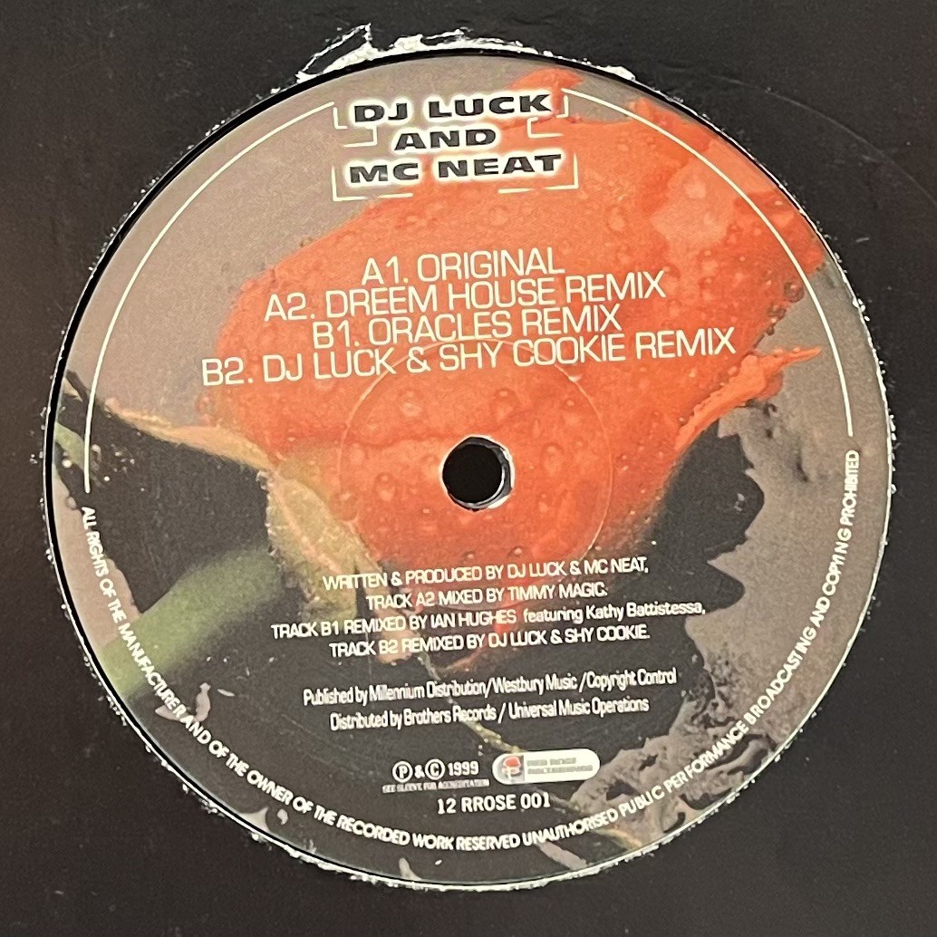 DJ LUCK & MC NEAT - A LITTLE BIT OF LUCK - RED ROSE RECORDINGS - 1999
