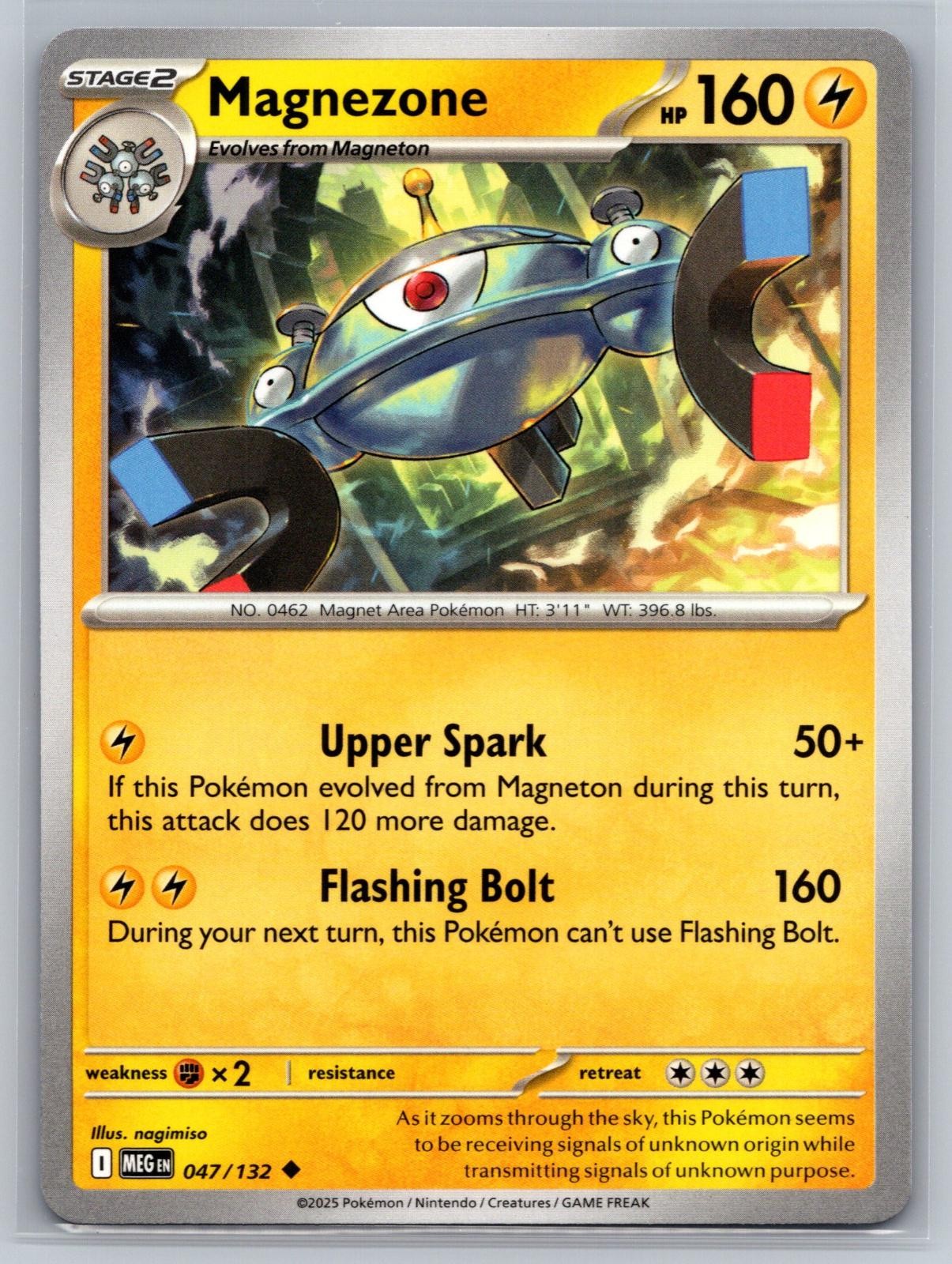 Magnezone 047/132 Pokemon Mega Evoluzione Non Comune quasi nuovo