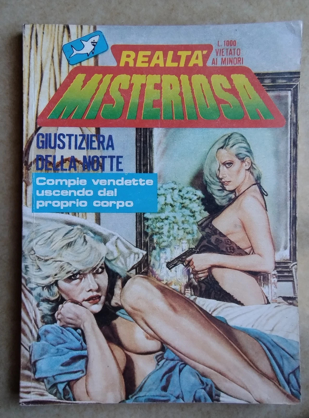 Fumetto REALTA' MISTERIOSA n. 5 Anno I - Giustiziera della notte - 1984