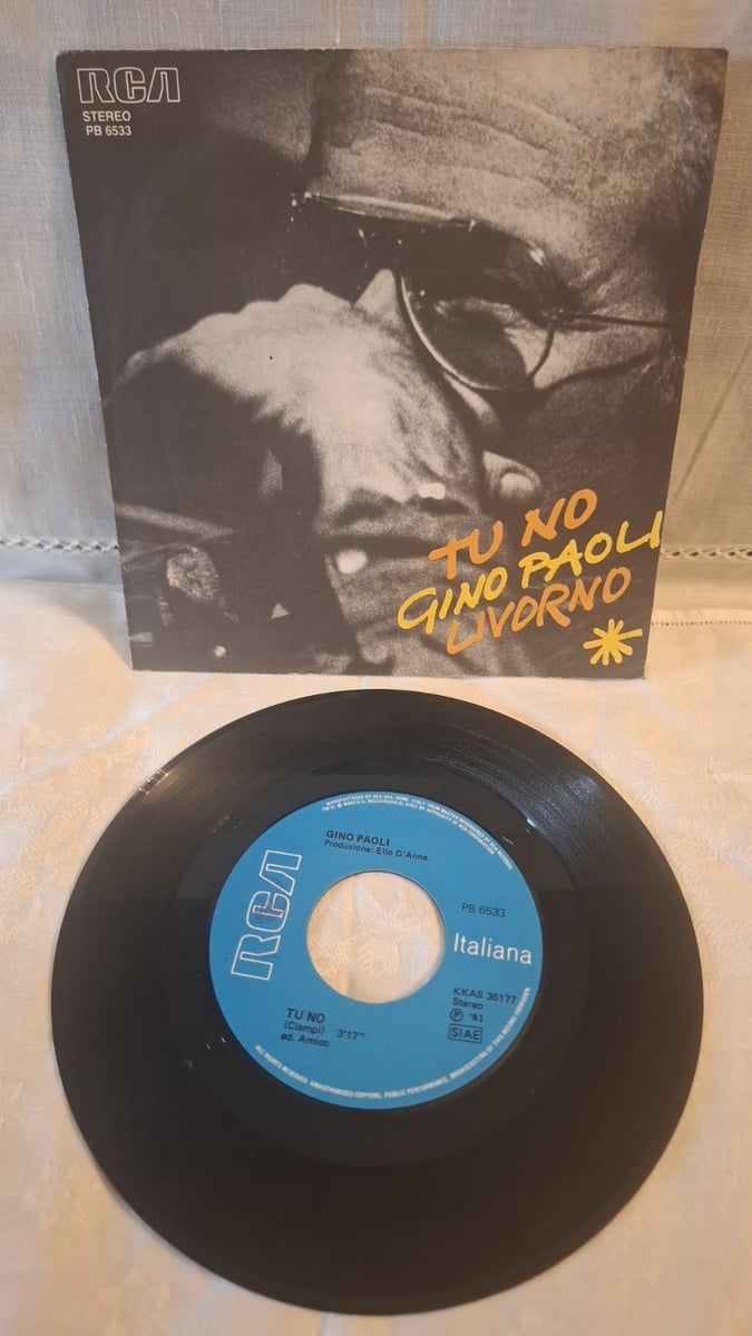 GINO PAOLI, TU NO / LIVORNO (PB6533) 45 giri 1981 NM/NM come nuovo PIERO CIAMPI