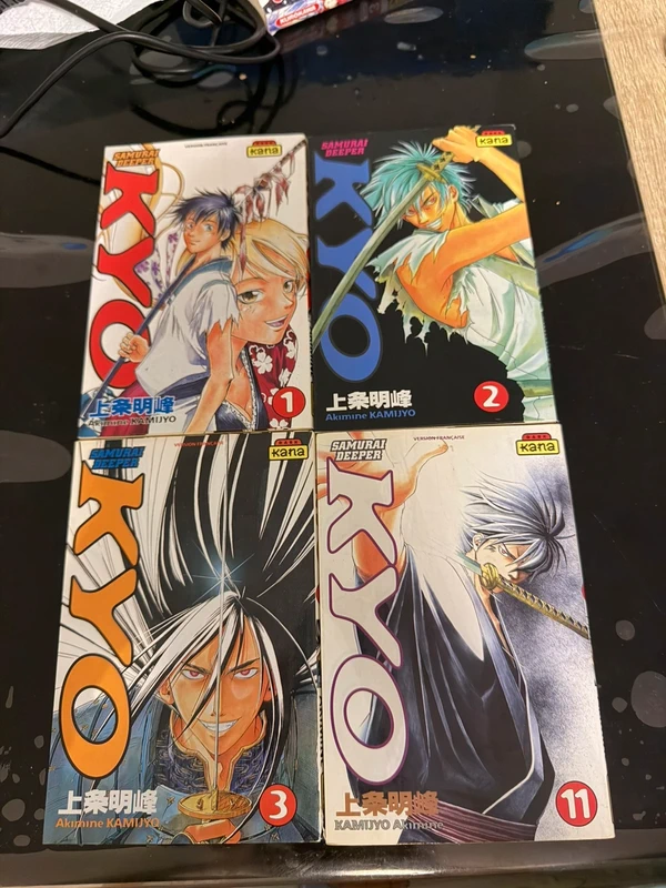 📚 Lot de 4 mangas Samurai Deeper Kyo