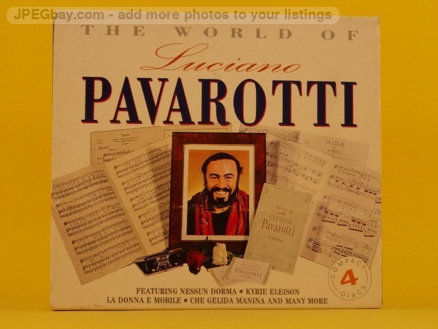 LUCIANO PAVAROTTI THE WORLD OF LUCIANO PAVAROTTI (4xCD) (Z148) 20+ Track CD Albu