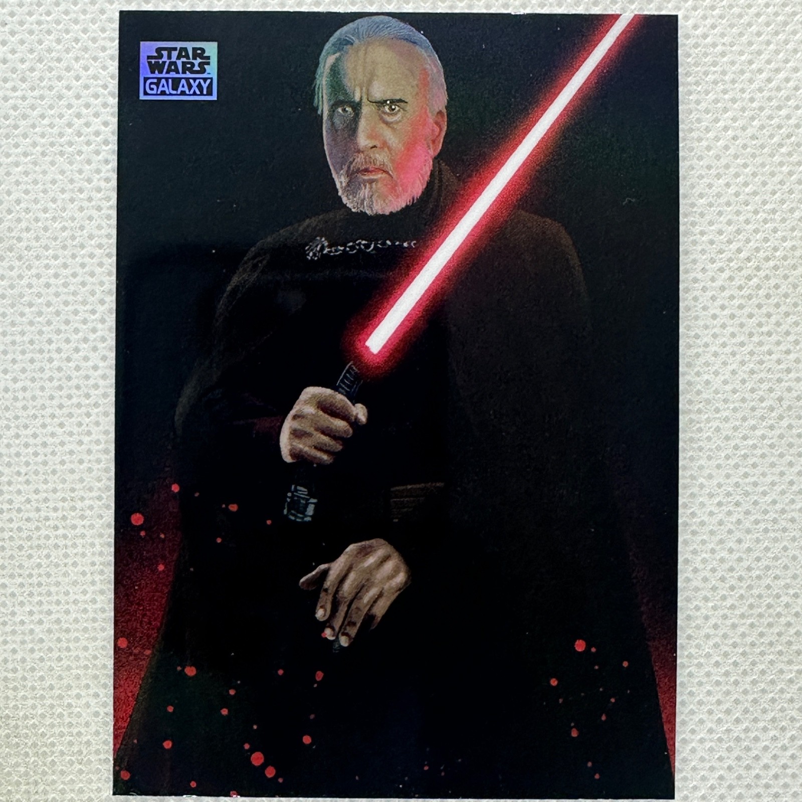 2025 Topps Chrome Star Wars Galaxy #FTD-9 Count Dooku Fear the Dark Side Inserto