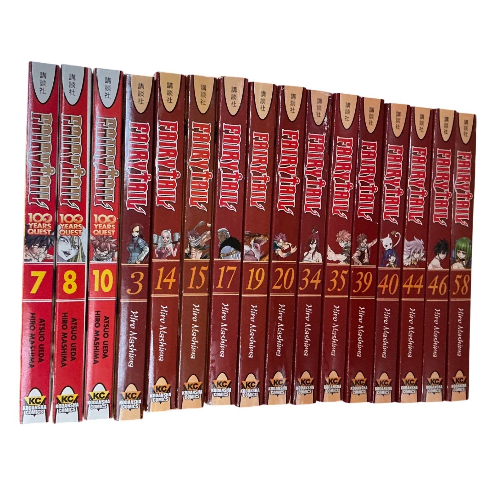 Fairy Tail Manga lotto di 16-100 anni Quest 7 8 10 e serie originale Hiro Mashima