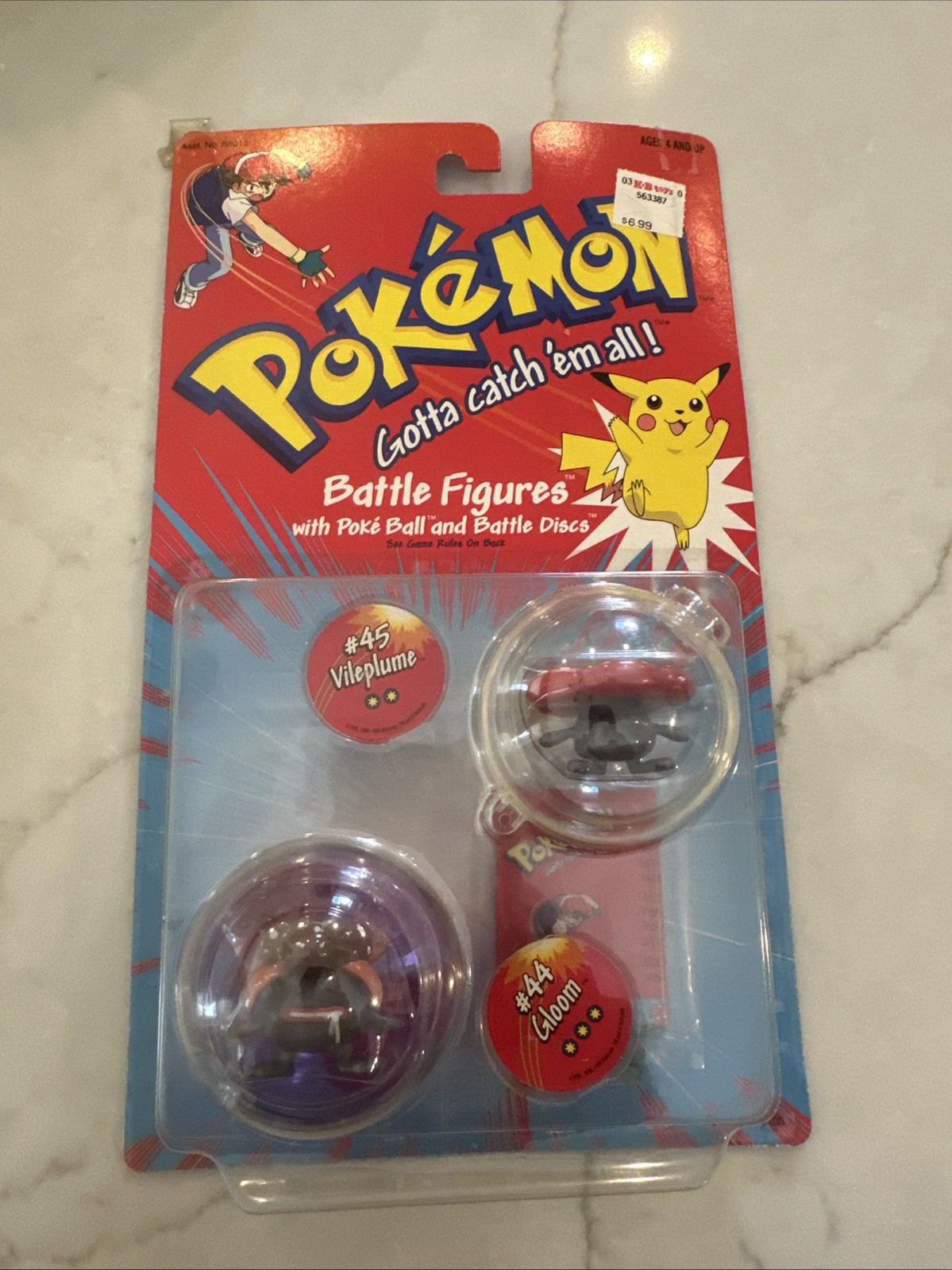 Vintage Pokémon Battle Figures #44 Gloom #45 Vileplume Hasbro 1999 NEW SEALED