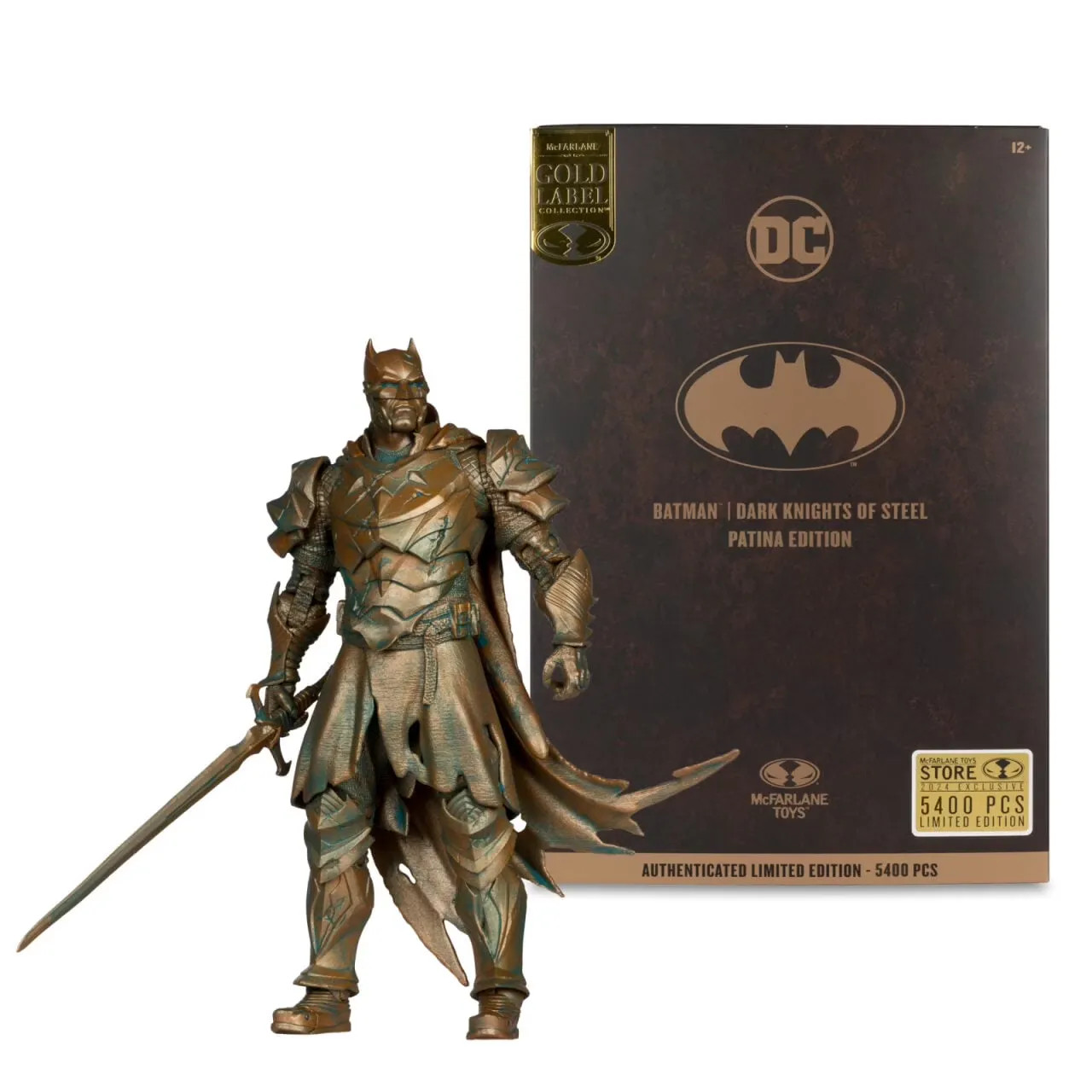 Figurine - Batman (Dark Knights of Steel) Patina Edition - Gold Label Limited Ed