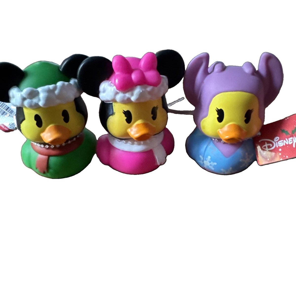 Lotto 3 Anatre Disney Holiday Winter 2025 Topolino Minnie Stitch nuove con etichetta