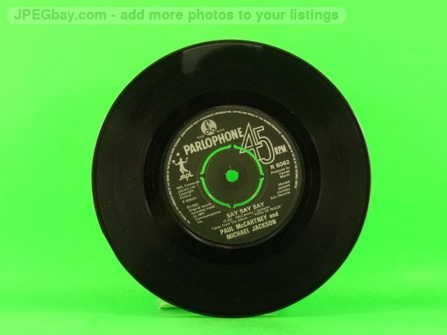McCARTNEY,PAUL & MICHAEL JACKSON SAY SAY SAY (PLAIN SLEEVE) (5) (137) 7" PARLOPH