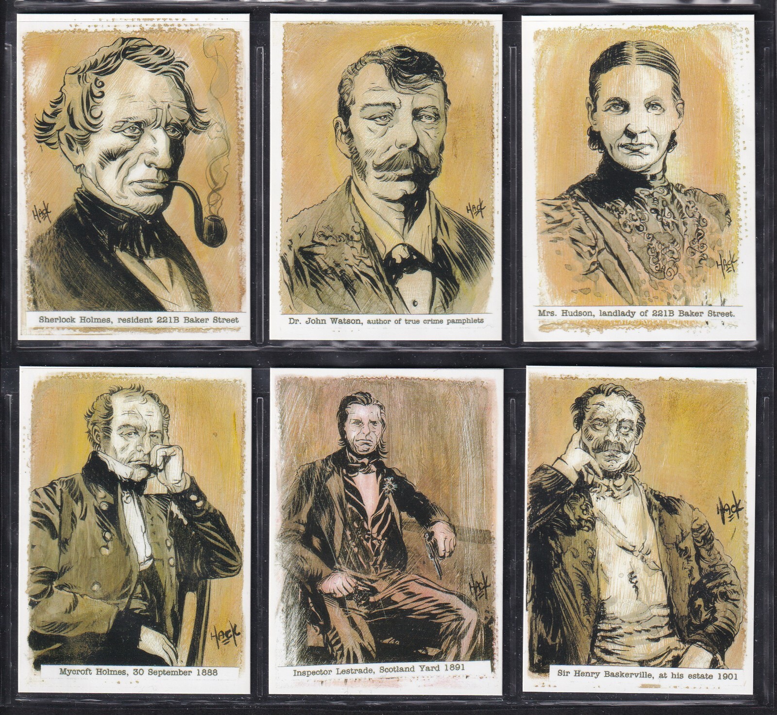 Cult Stuff - Sherlock Holmes and Victorian Crime - Complete 18 Card Base Set
