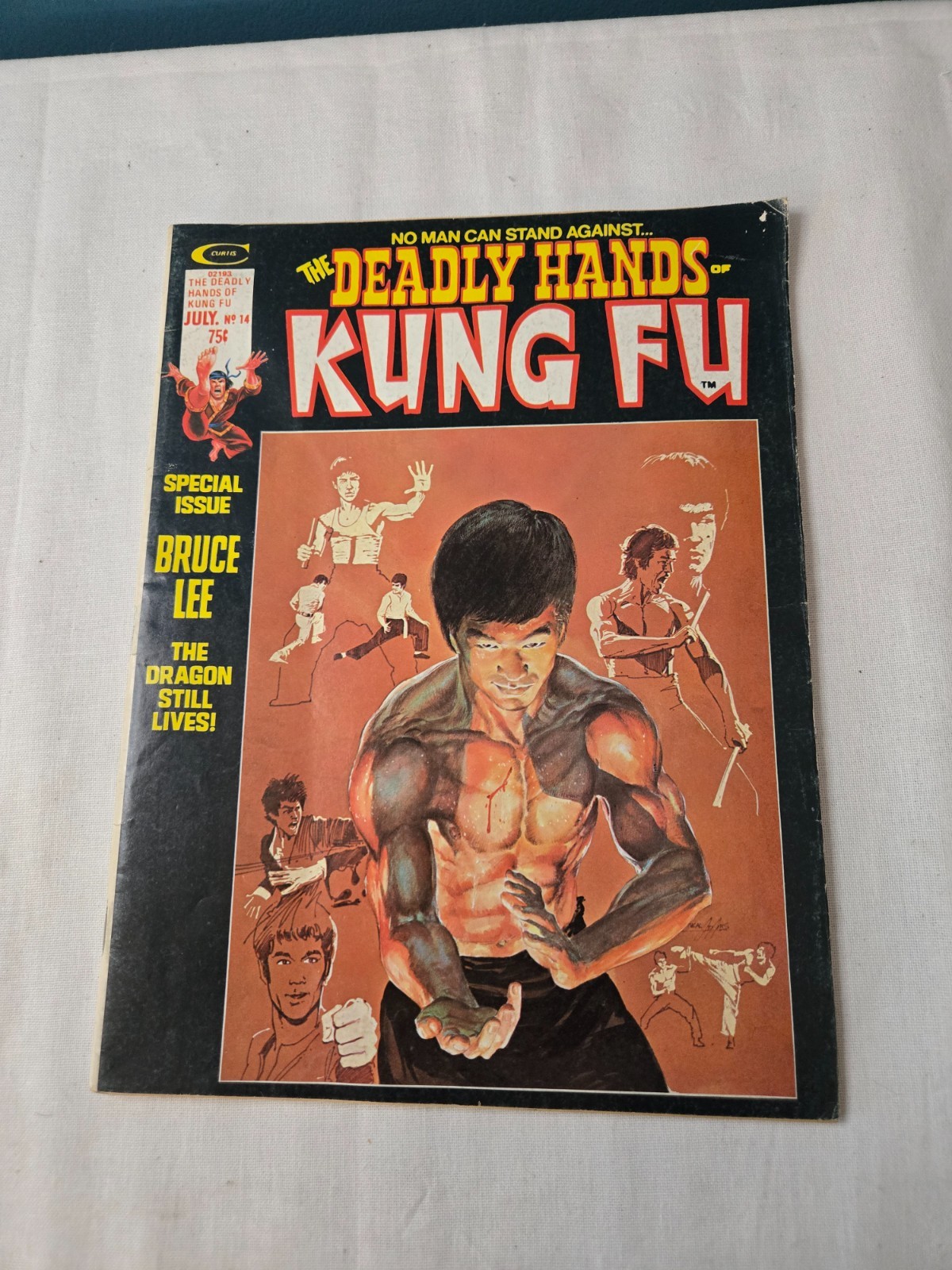 The Deadly Hands of Kung Fu #14 July 75 Bruce Lee Special Marvel Curtis Vintage