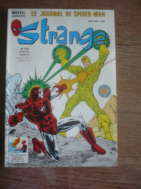 BD Strange N° 216  - décembre  1987
