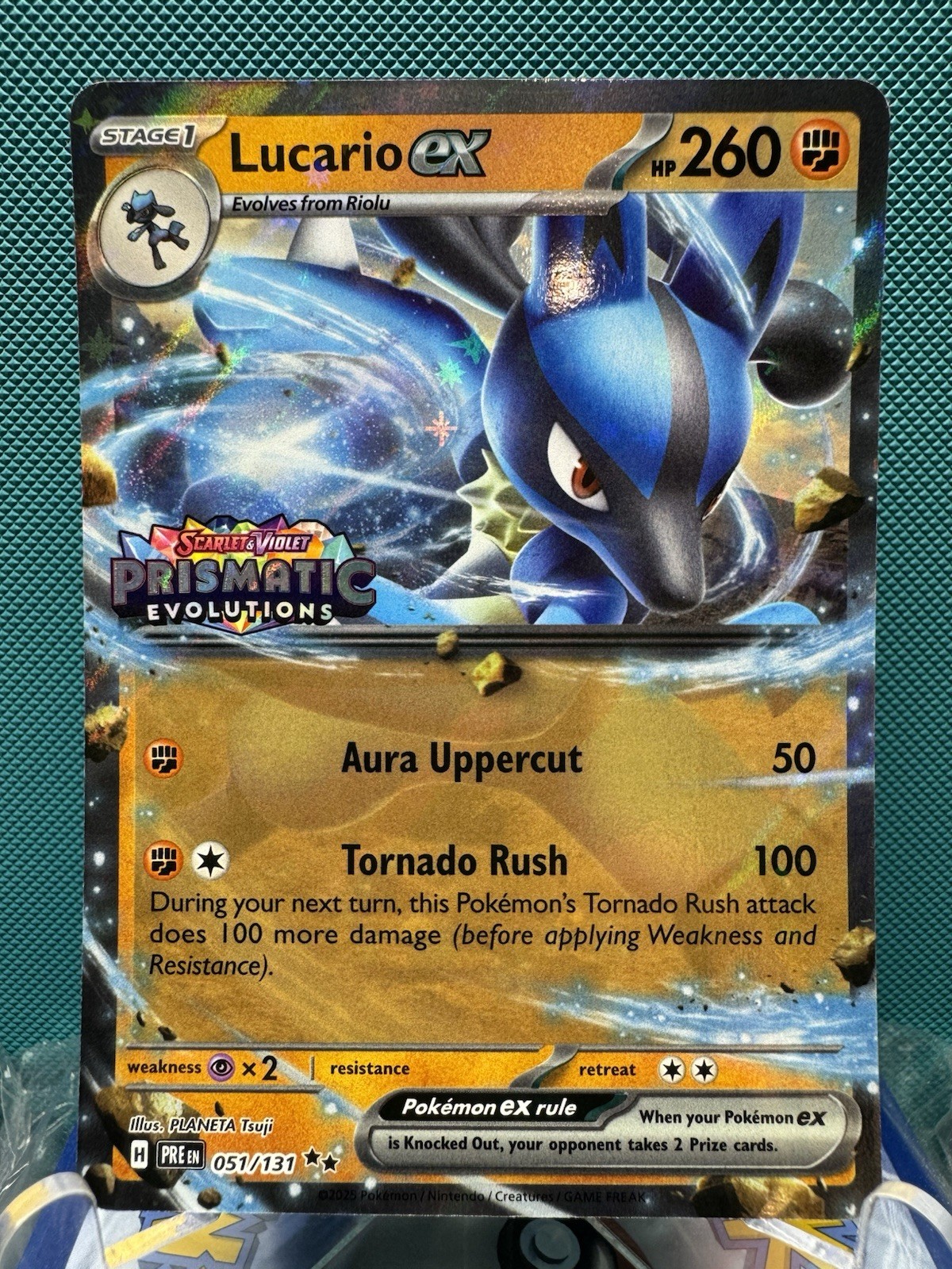 Pokemon Lucario Ex 051/131 - Promo Collezione Prismatica Premium (Timbrato)