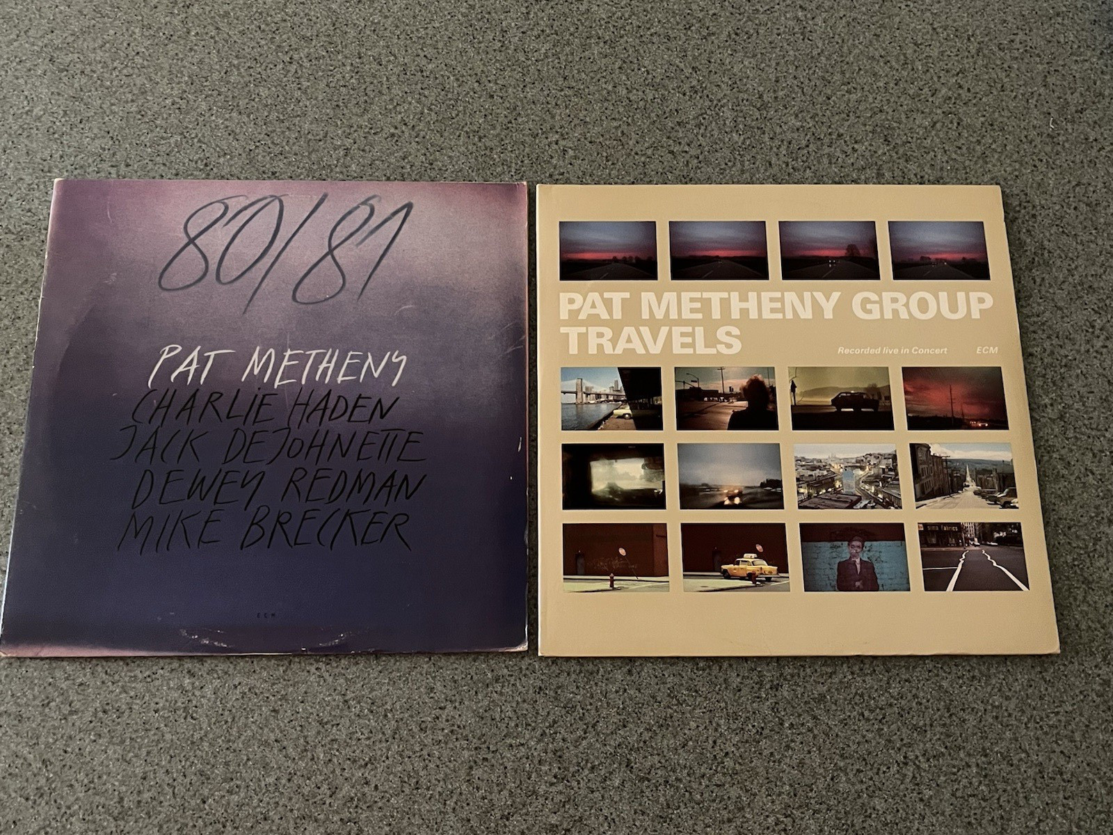 Lot (2) of  "Pat Metheny" Vinyl LPs (80/81 & Travels)