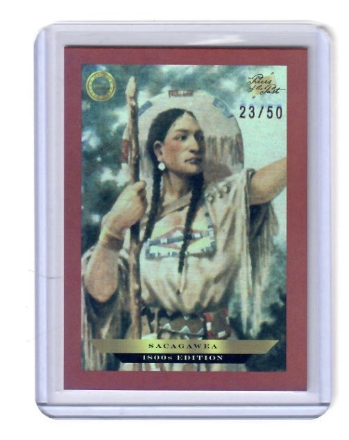 2024 Pezzi del Passato Edizione 1800 Sacagawea Arcobaleno Rosso 23/50 #B-156