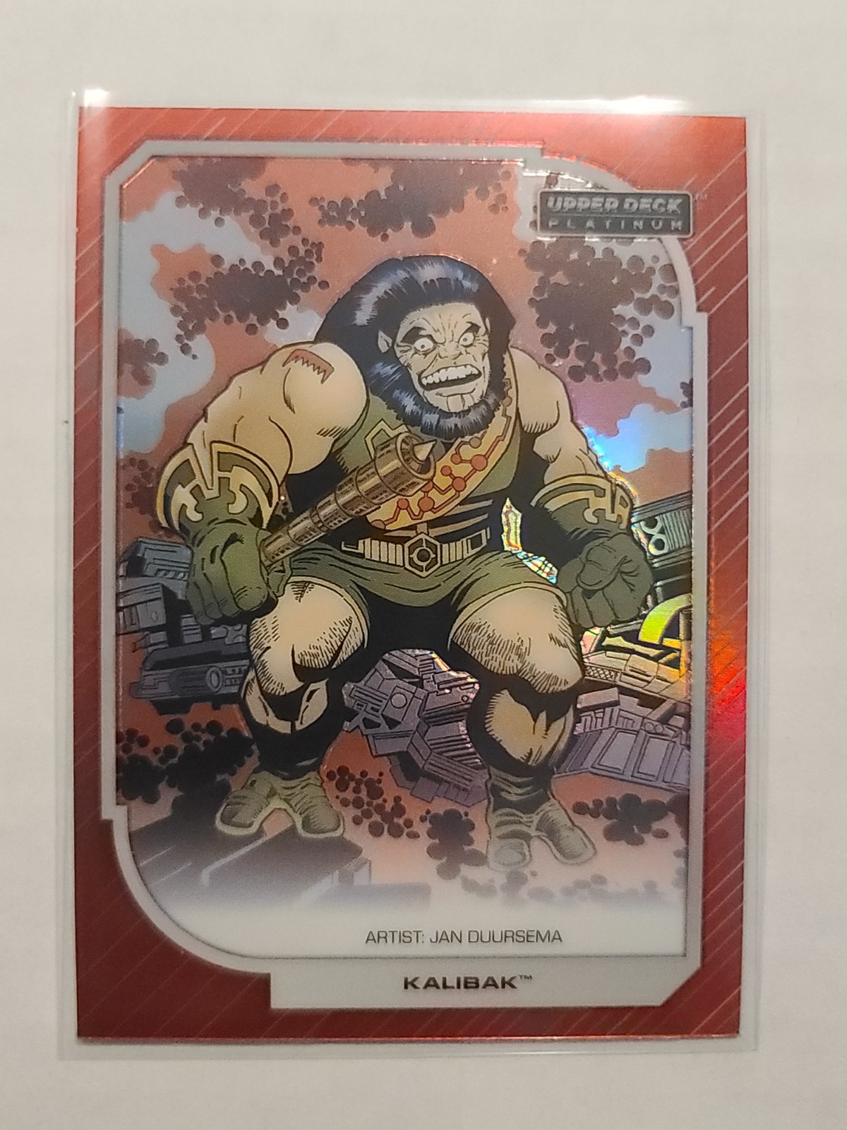 2026 Upper Deck Platino DC Kalibak #81 Rosso Arcobaleno Parallelo