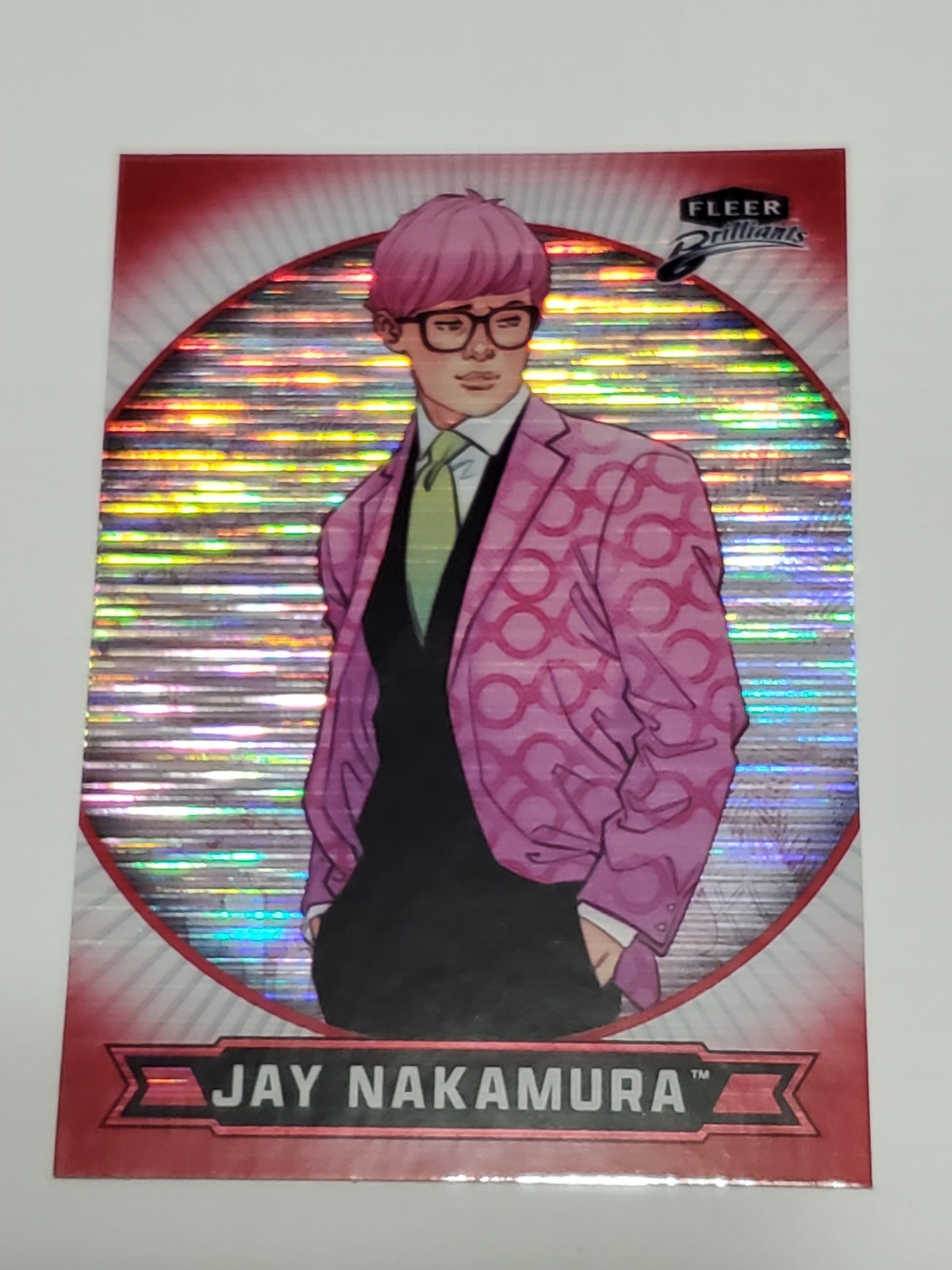 Fleer Brilliants Superman - Jay Nakamura #45 Red Heat Vision Parallel 0349/1938