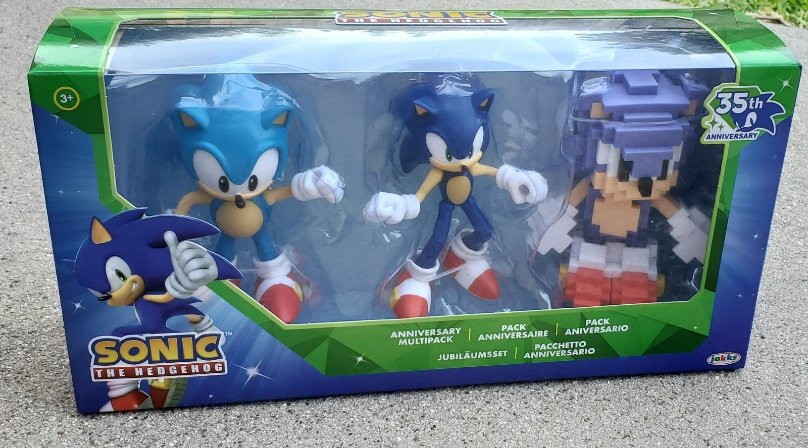 Sonic Il Riccio 35° Anniversario Action 3 Figure Multipack