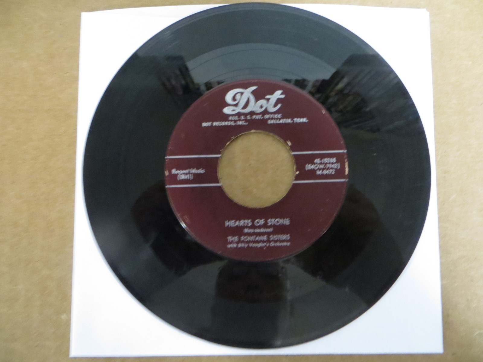 The Fontane Sisters – Hearts Of Stone - 1954 - Dot Records 45-15265 7" Single G+