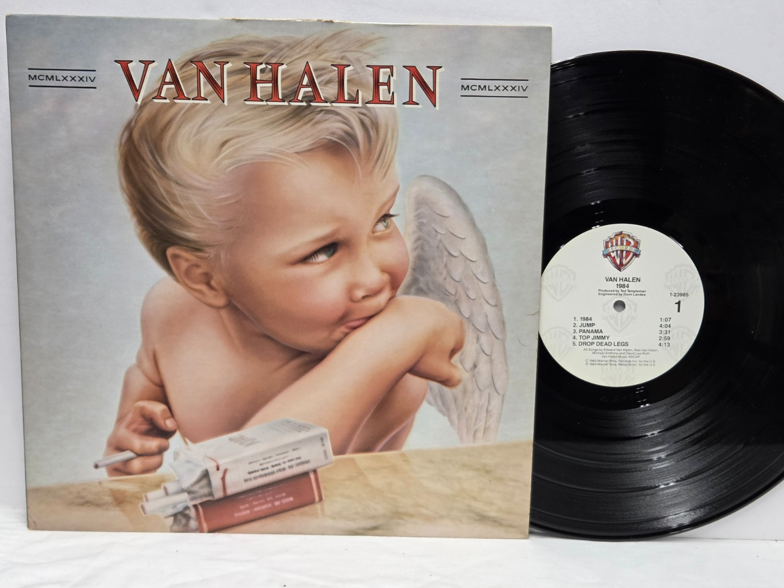 VAN HALEN 1984 LP with Inner sleeve Warner Bros 1-23985 NEAR MINT Vinyl