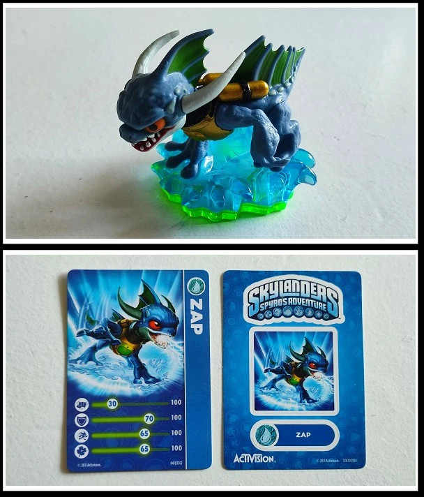 Skylanders Zap : figurine et 2 cartes