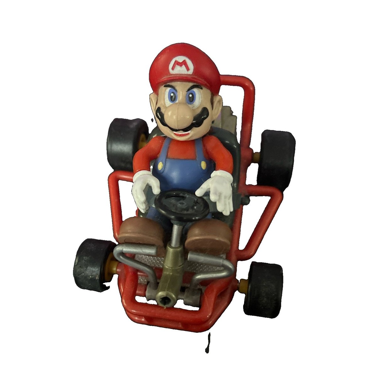 Vintage 1999 Toy Biz Nintendo Mario Kart 64 Figure Red Go-Kart Rare N64 Toy