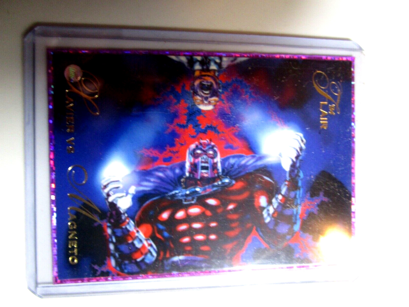 1994 Flair Marvel Annual Inaugural Edition Card #121 Xavier vs Magneto