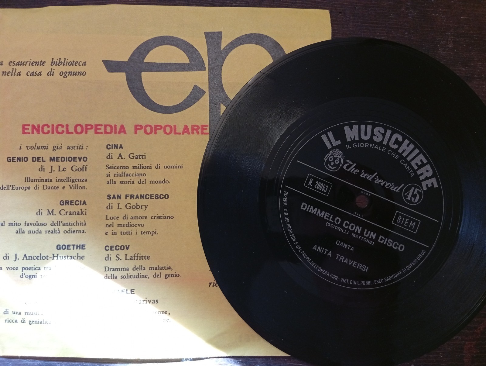 Anita Traversi - DIMMELO CON UN DISCO - IL MUSICHIERE -  Flexi-disc 7" 45 RPM