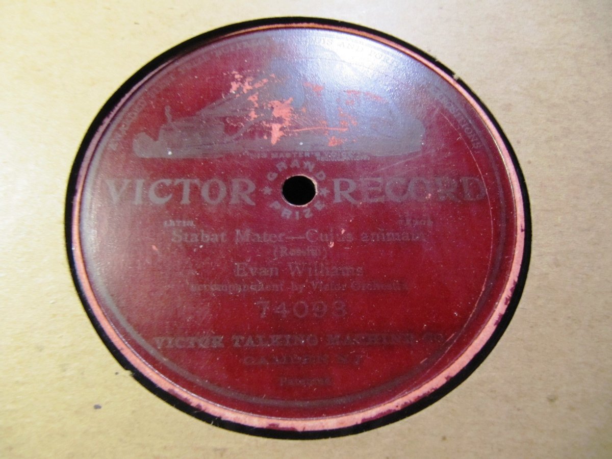 1907 EVAN WILLIAMS High TOP D Stabat Mater CUIUS ANIMAM VICTOR GRAND PRIZE 74093