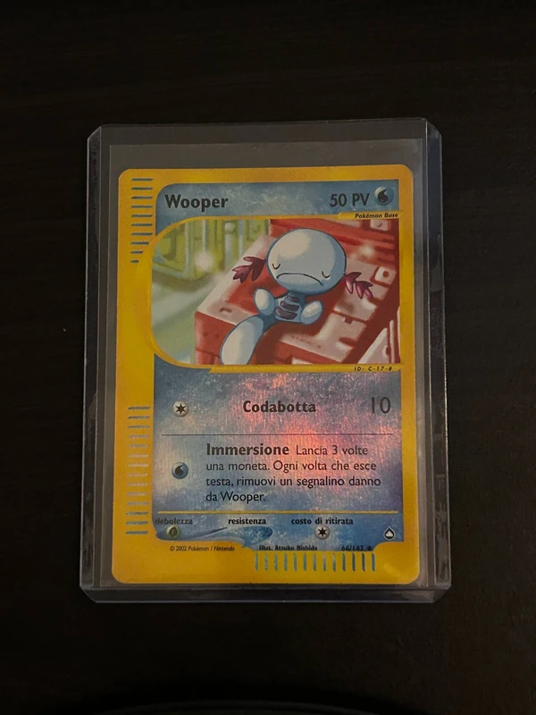 Wooper holo reverse 66/147 Aquapolis ITA