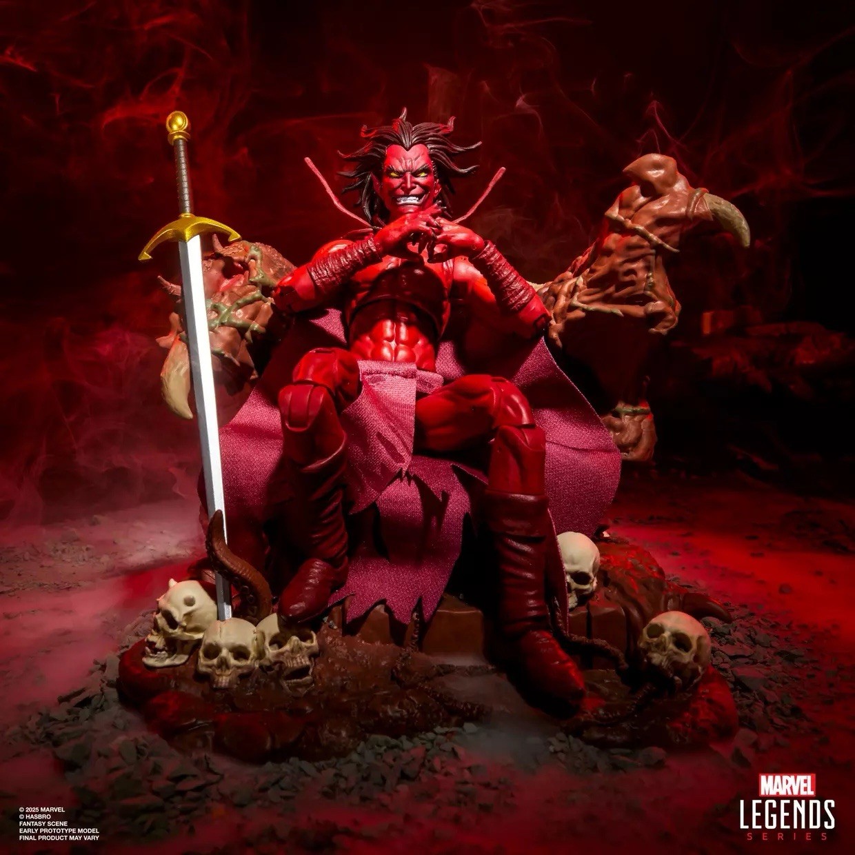 Marvel Legends Serie Mefisto con Trono Infernale