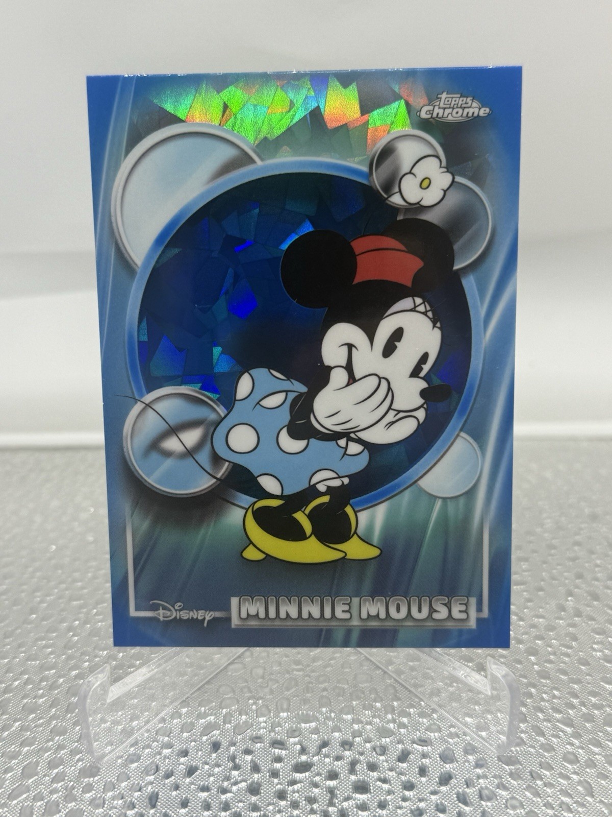 2026 Topps Chrome Disney Zaffiro Minnie Mouse #51 Base Zaffiro Topolino Disney